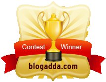 Contest Winner at BlogAdda
