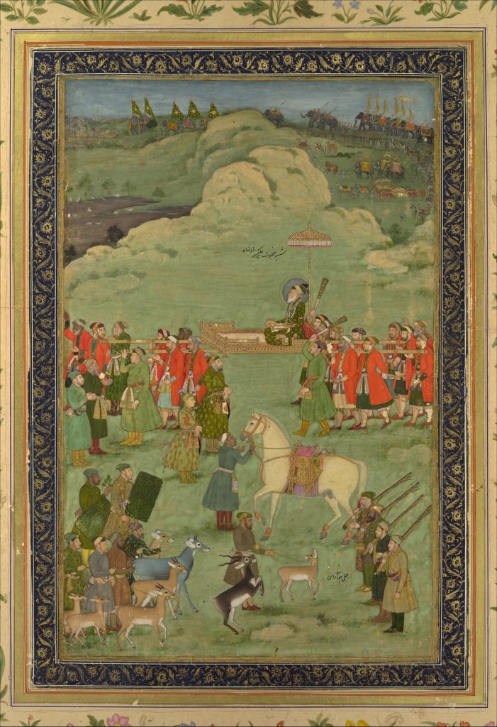 भवानीदास यांनी काढलेले वागीनगेऱ्याच्या लढाईत उतरलेल्या औरंगजेबाचे चित्र